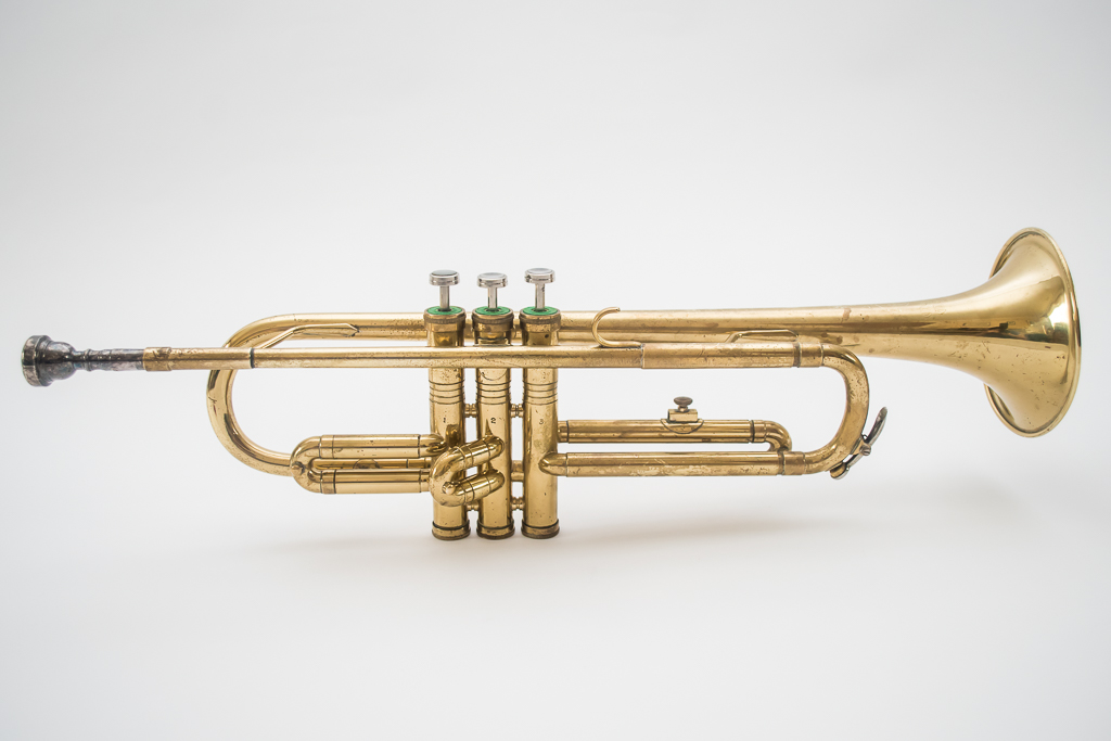 Trumpet with white background