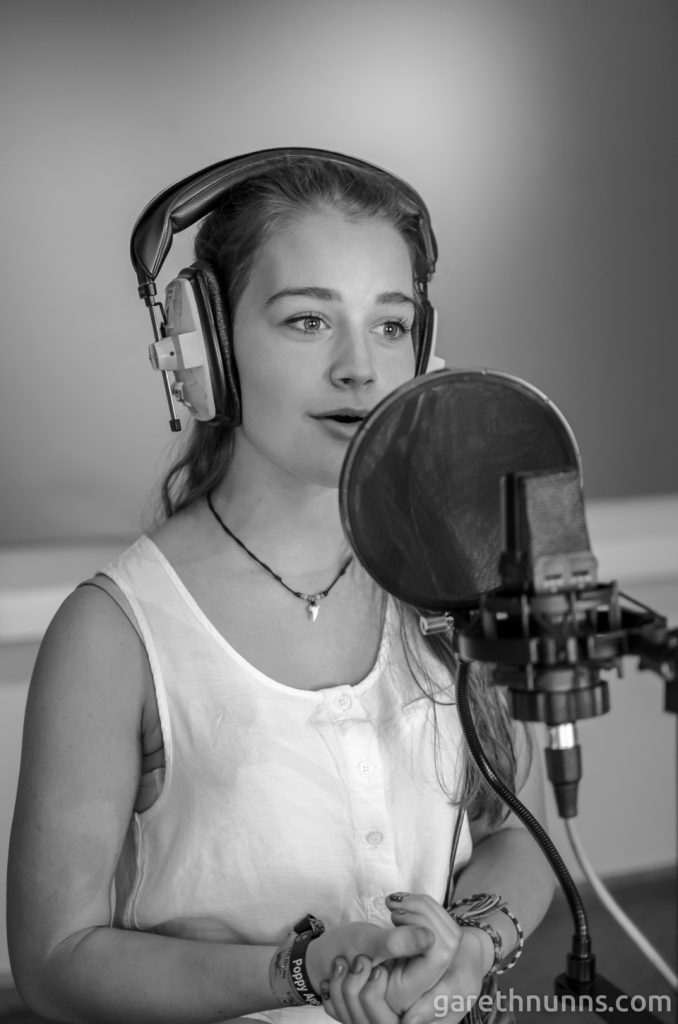 Grace Sarah (Tyne) in the studio for the NMG Collective