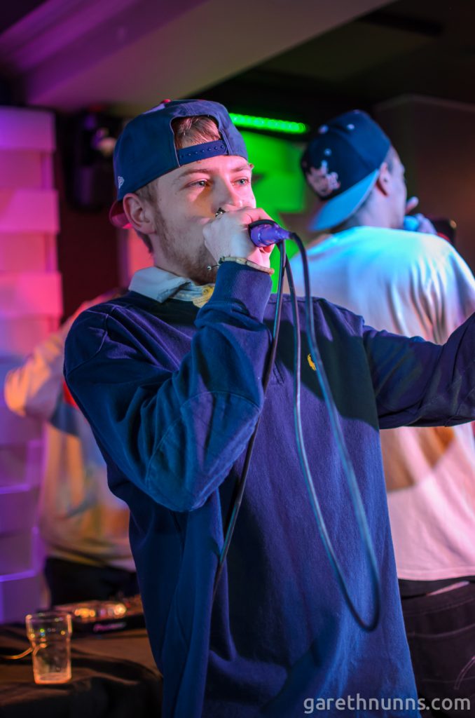 Rapper at Prime Rhyme event at The Portland Arms Cambridge