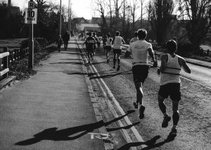 Cam Marathon on Fen Causeway, Cambridge