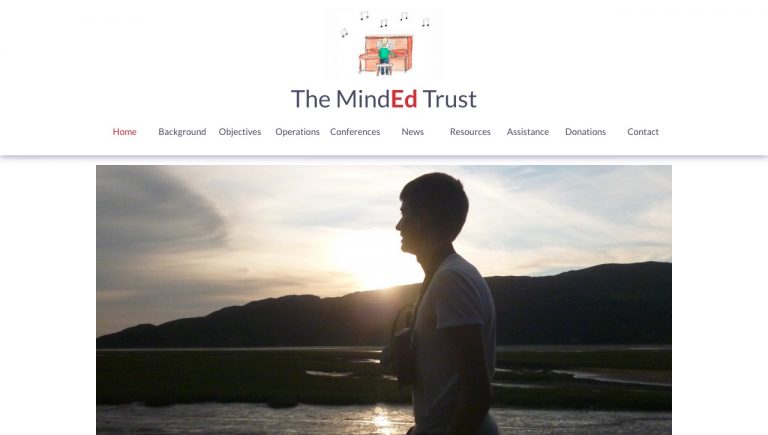 The MindEd Trust Website Design by Gareth Nunns